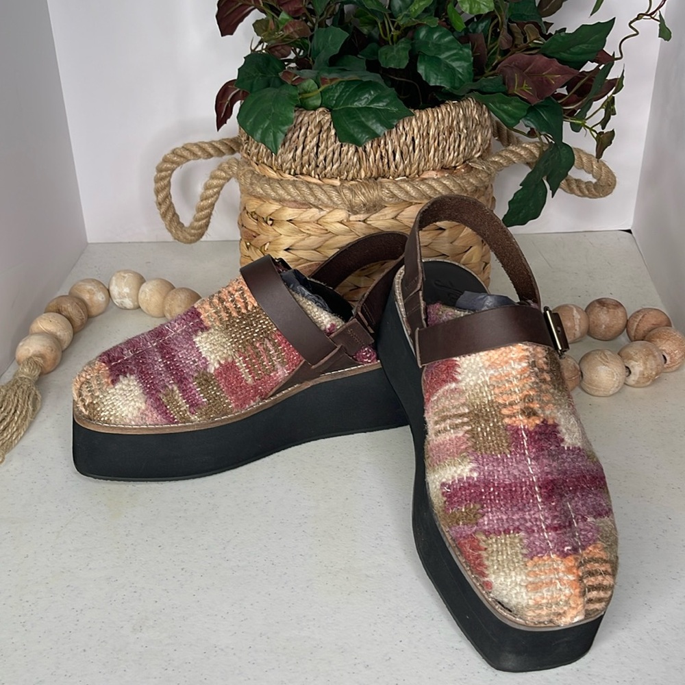 Free People Multicolor Platform Mules - Picture 5 of 12